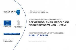 Belvízproblémák megoldása Felsőszentivánon I. ütem TOP-2.1.3-16-BK1-2020-00029